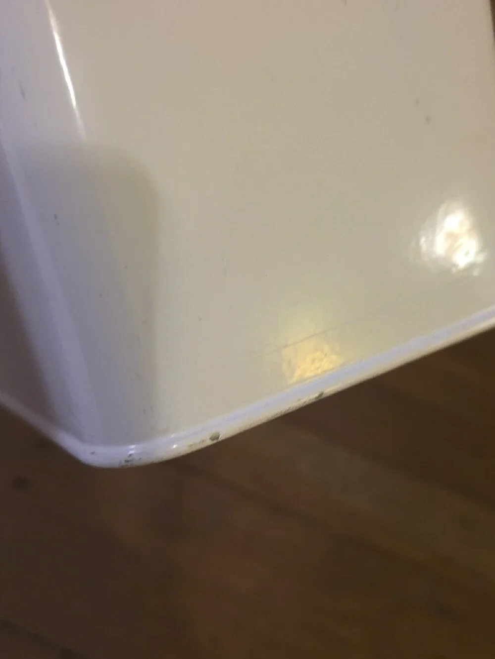 Dunkin' Donuts White Canister with Orange Lid - Stamped 'DD' Coffee Storage 2012